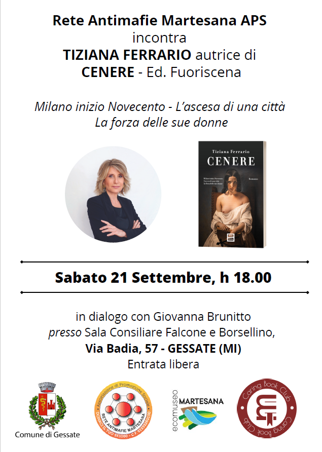 Cenere - Incontro con l'autrice Tiziana Ferrario 