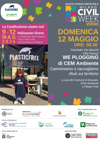 Plastic Free - We Plogging 12 maggio 2024