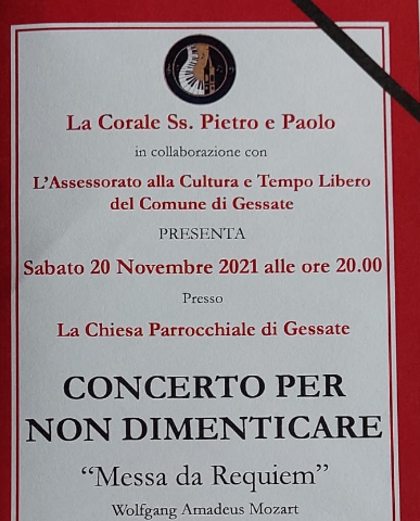 PER NON DIMENTICARE Concerto Corale di Gessate