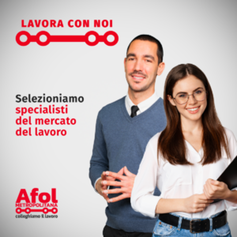 Selezione pubblica per specialista del mercato del lavoro - Nuova opportunità AFOL Metropolitana