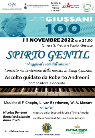 Concerto 11 Novembre 2022 - Centenario nascita don L. Giussani