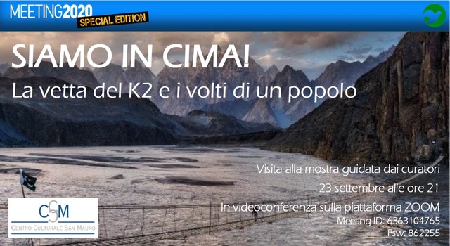 Mostra in videoconferenza: Siamo in cima! La vetta del K2 e i volti di un popolo.