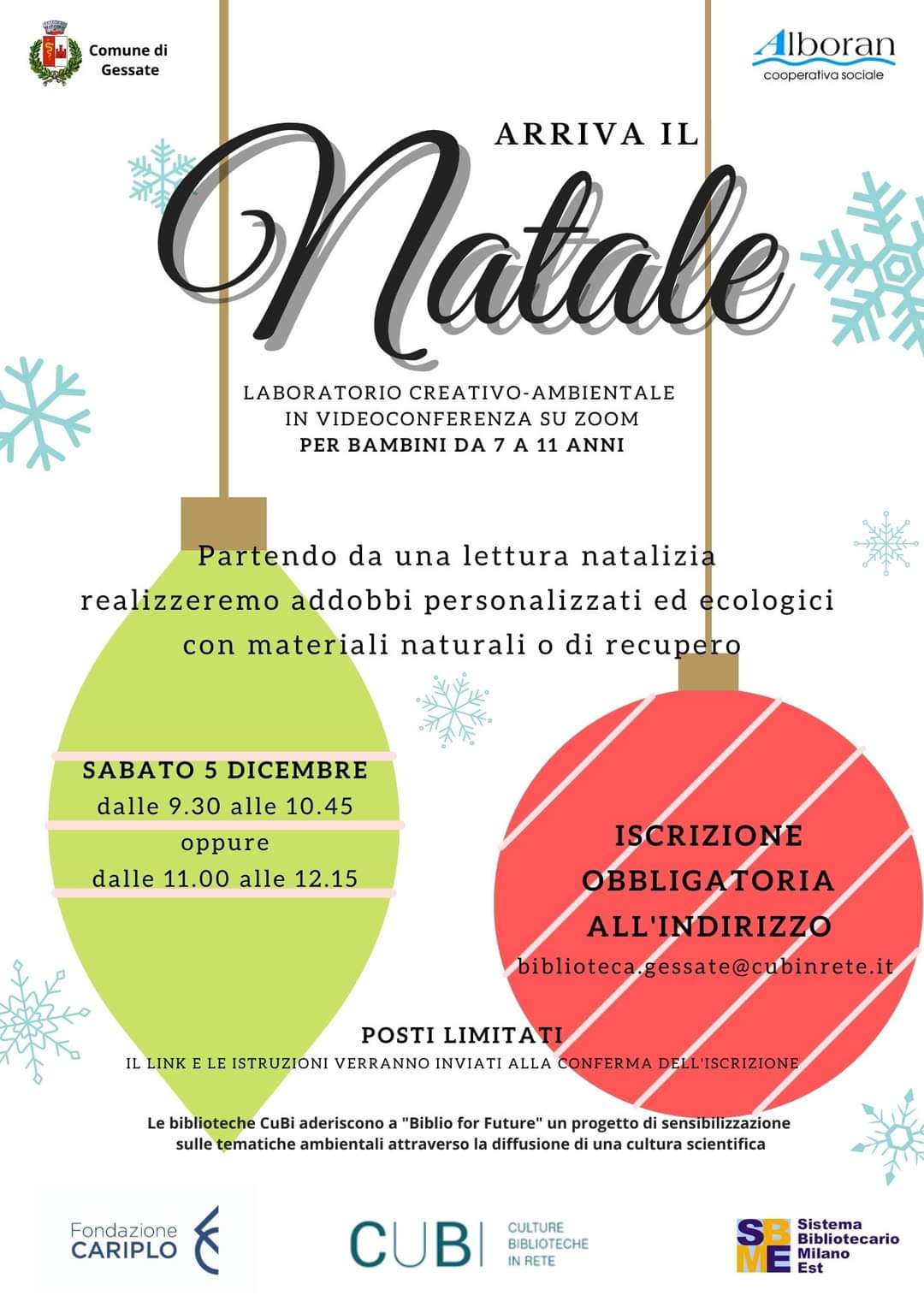Arriva il Natale - Laboratorio per bambini 