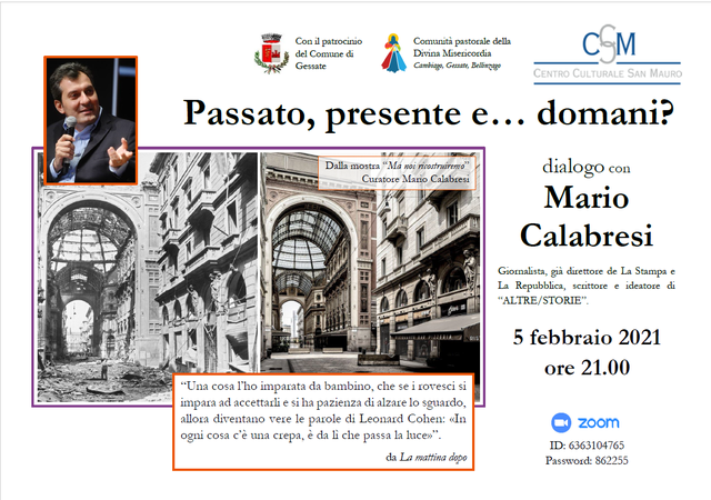 Passato, presente e… domani? Dialogo con Mario Calabresi