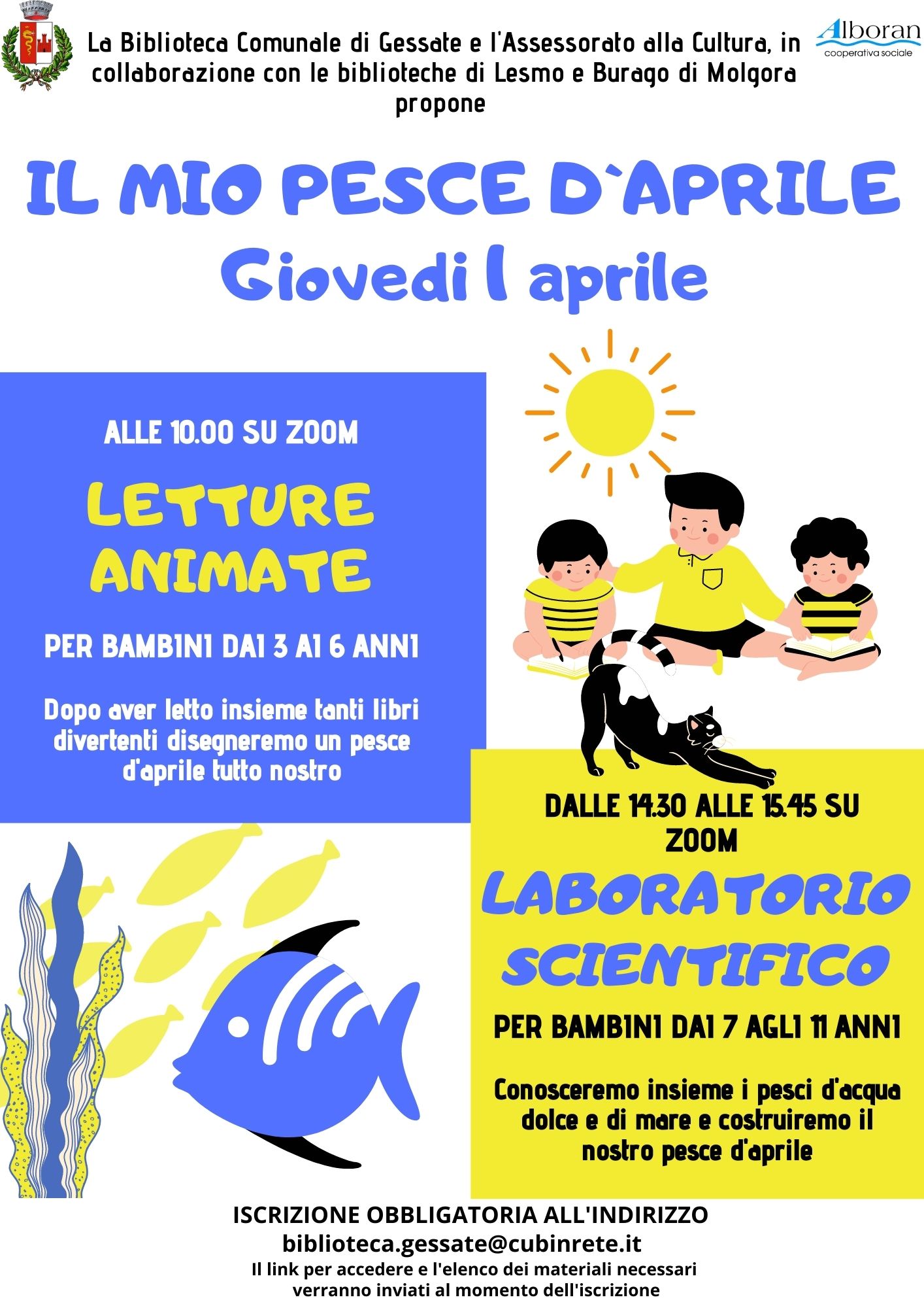 Il mio pesce d'aprile - Letture animate e laboratorio scientifico