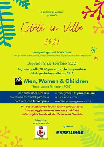  Estate in Villa | CINEMA "Men, Women e Children". 
