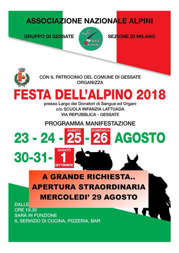 Festa dell'Alpino 2018