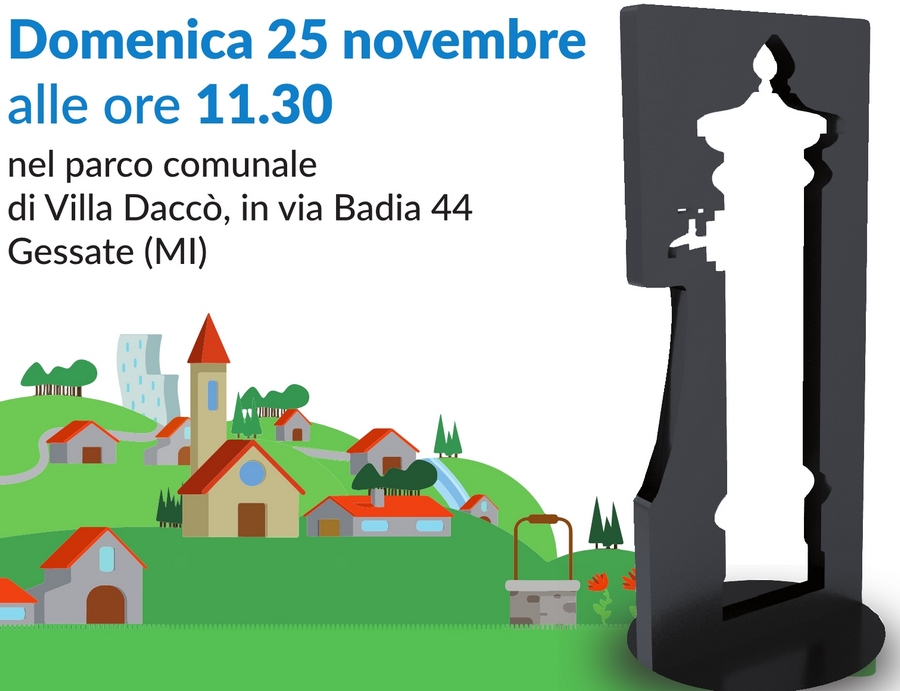 Inaugurazione della “Fontanella In-Visibile” in Villa Daccò