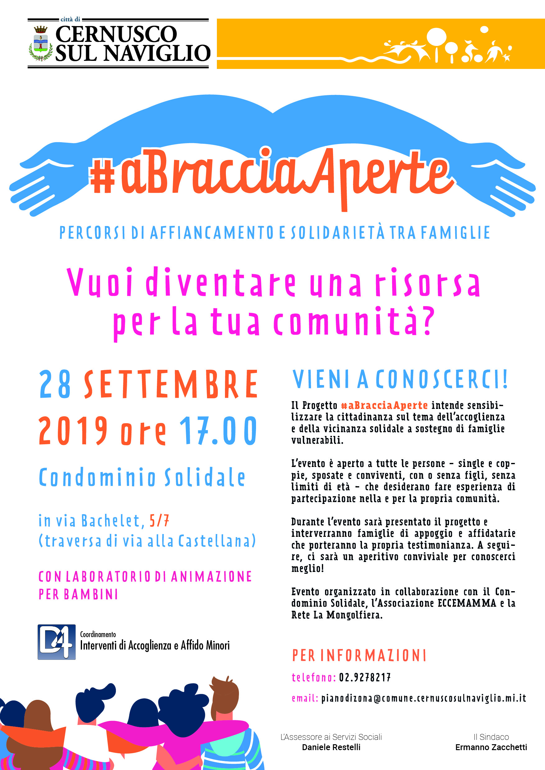 Presentazione del Progetto "A Braccia Aperte"