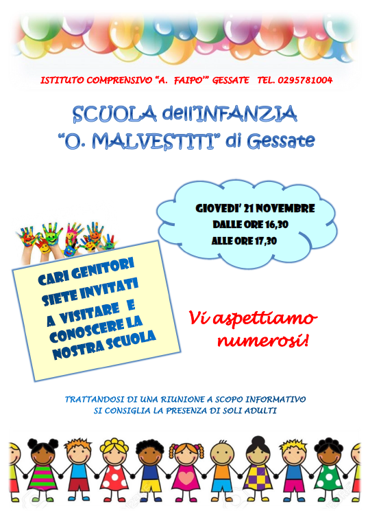 Open day Scuola Infanzia Olga Malvestiti 
