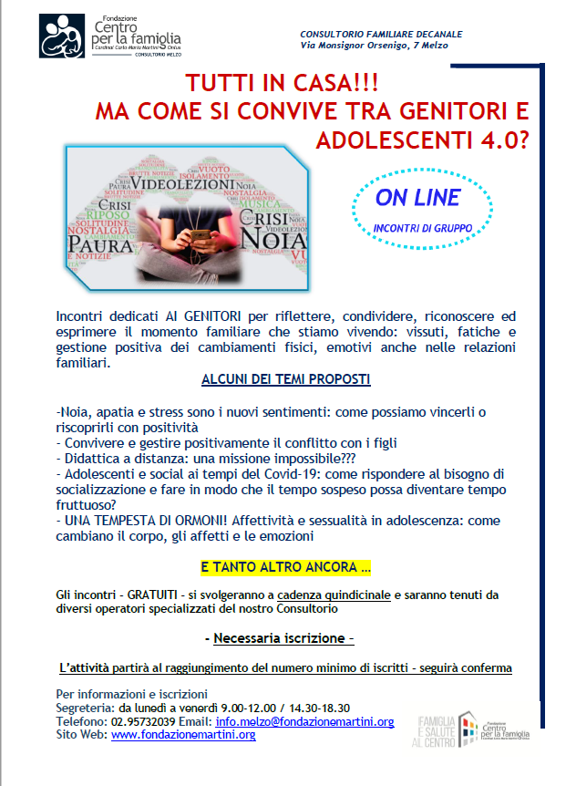 Tutti in casa!!! Ma come si convive tra genitori e adolescenti 4.0?