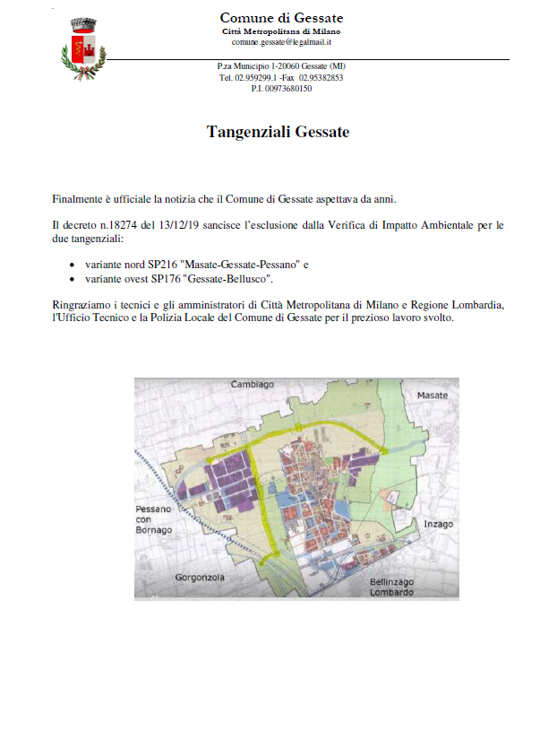 Tangenziali Gessate 
