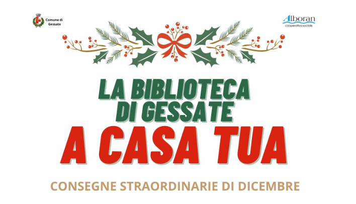 La biblioteca di Gessate a casa tua. Consegne straordinarie
