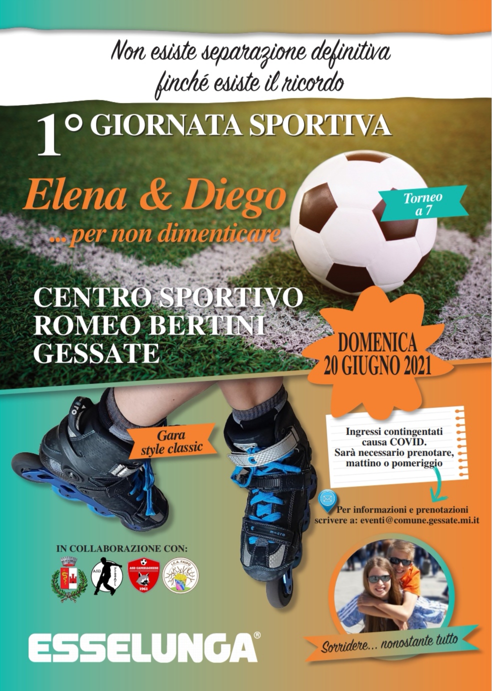 Giornata sportiva. Trofei dedicati ad Elena e Diego